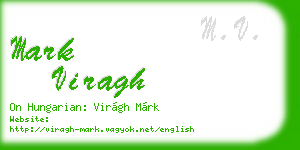 mark viragh business card